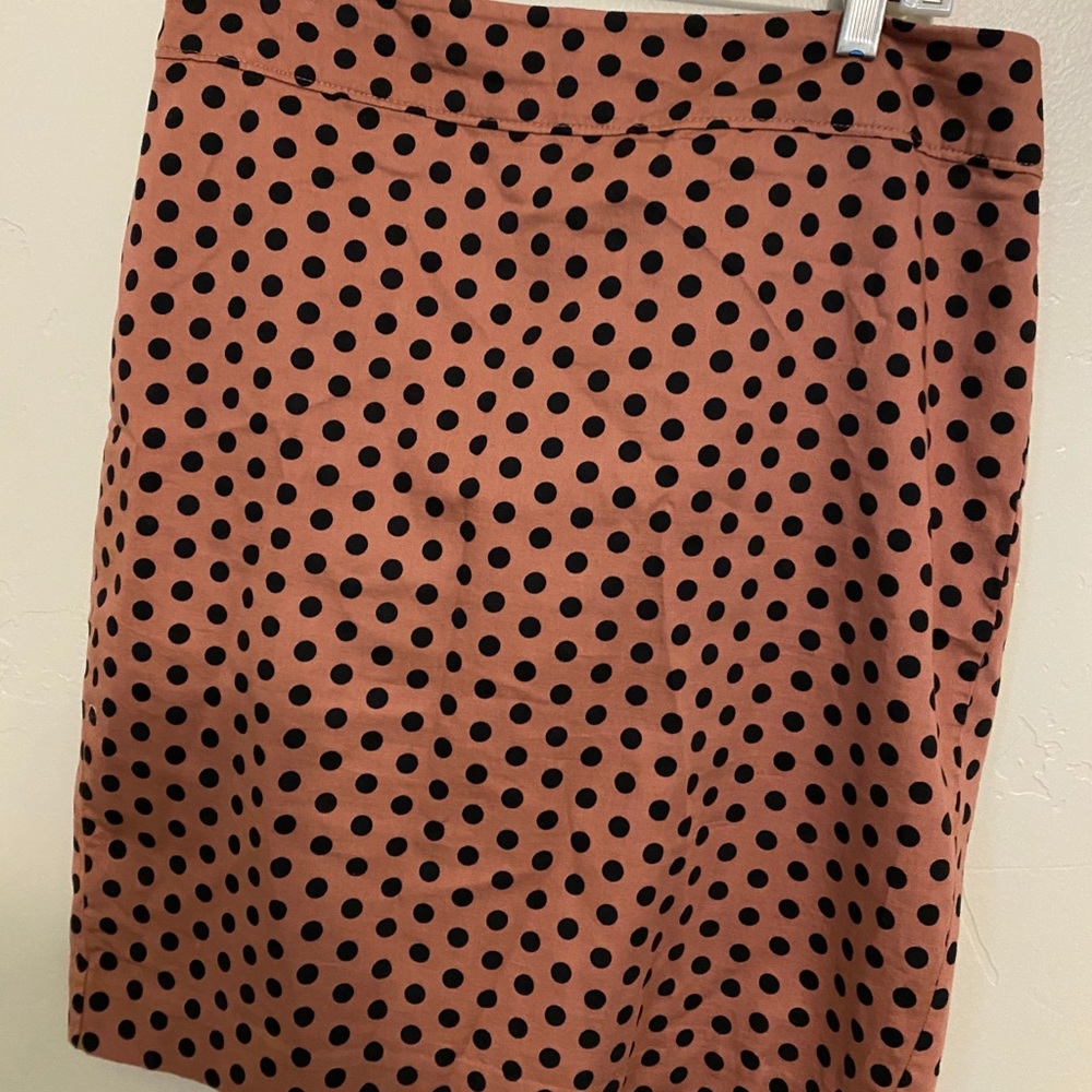 Loft polka dot pencil skirt size 8
